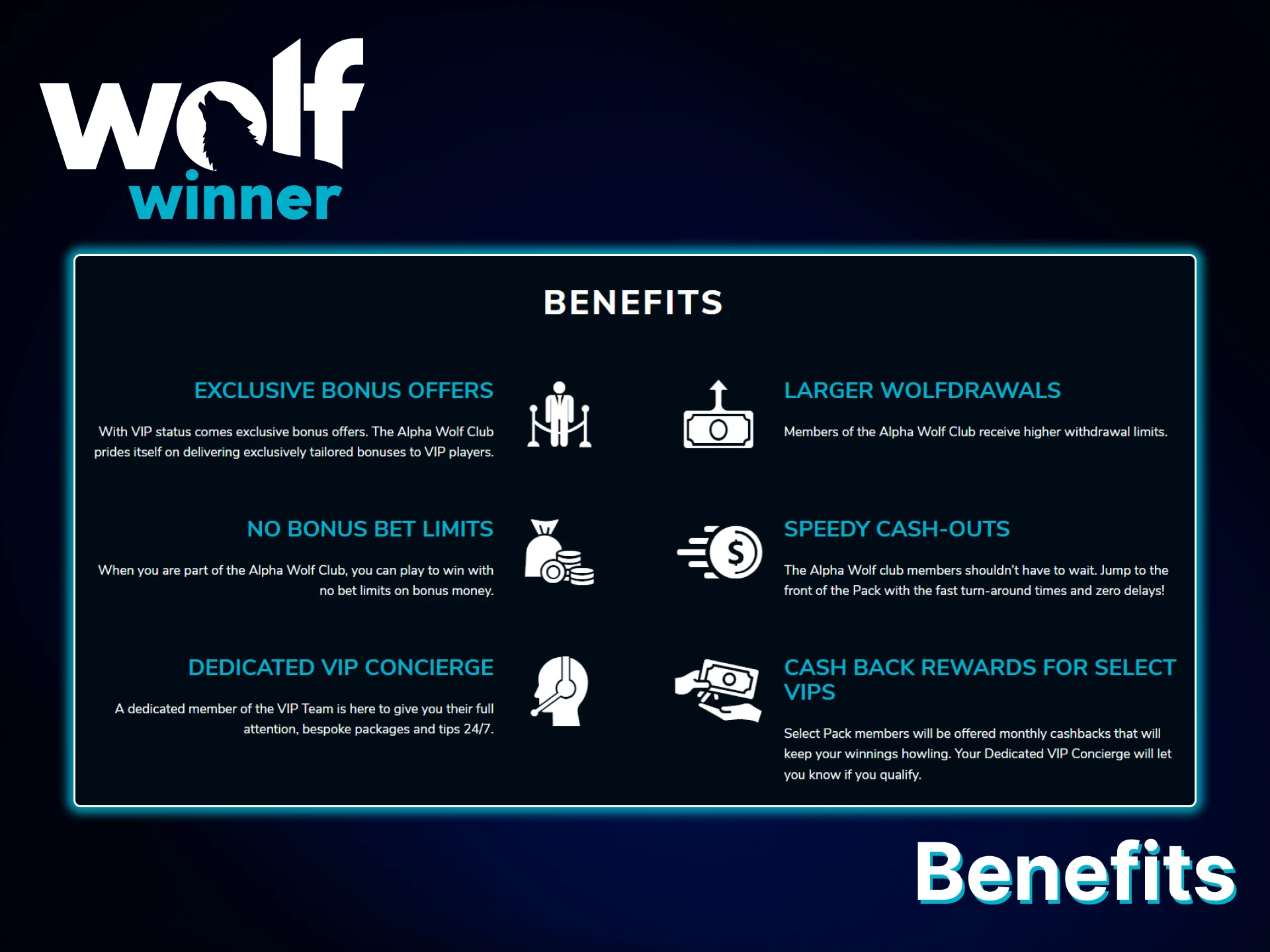 Learn more about the benefits of the Wolf Winner loyalty program.