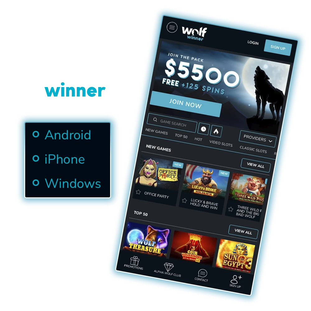 Test out the unique Wolf Winner app.