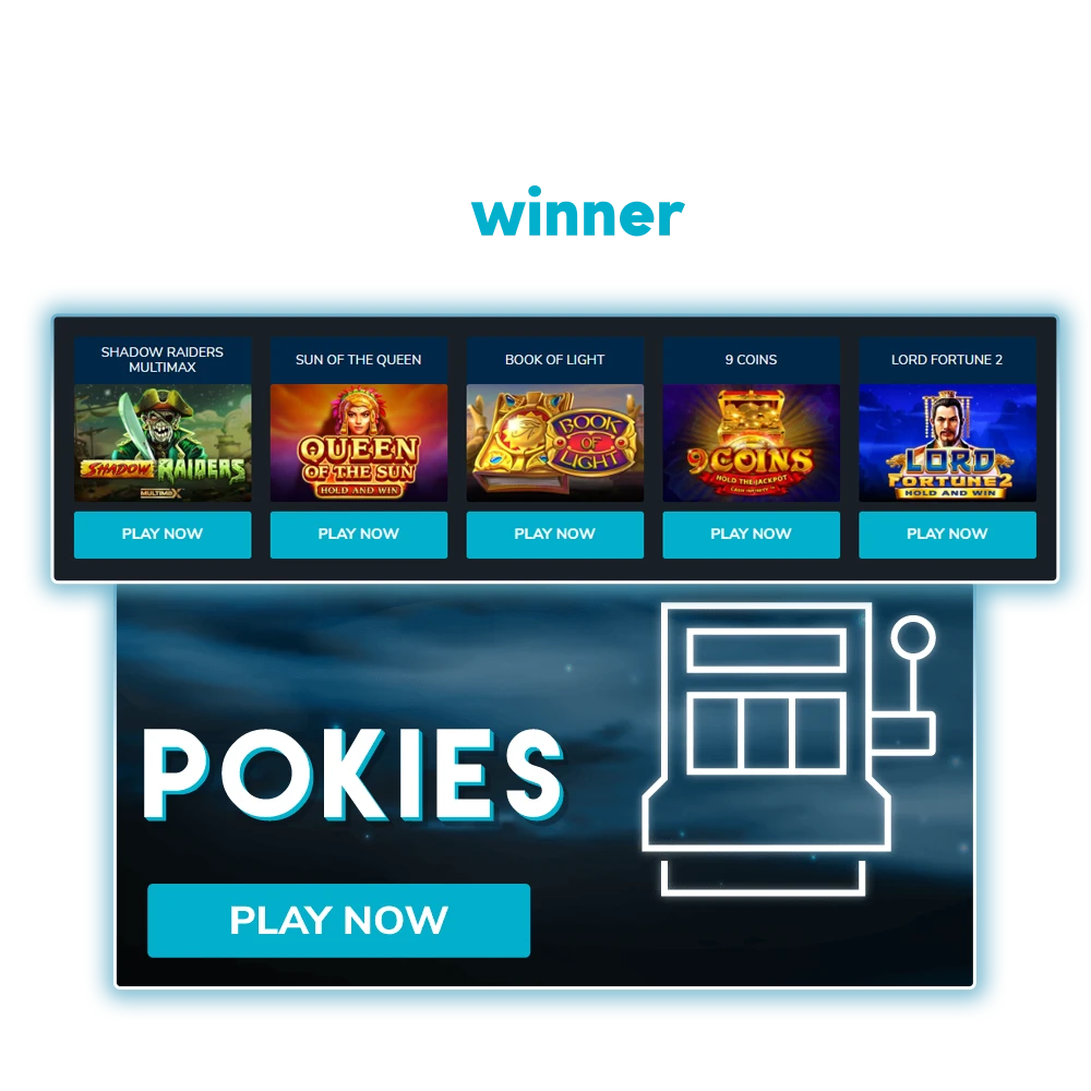 Familiarise yourself with the Pokies games from Wolf Winner Casino.